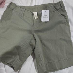 London Jeans Khaki Shorts Size 2